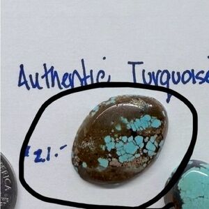 Turquoise and Brown Stone Pendant
